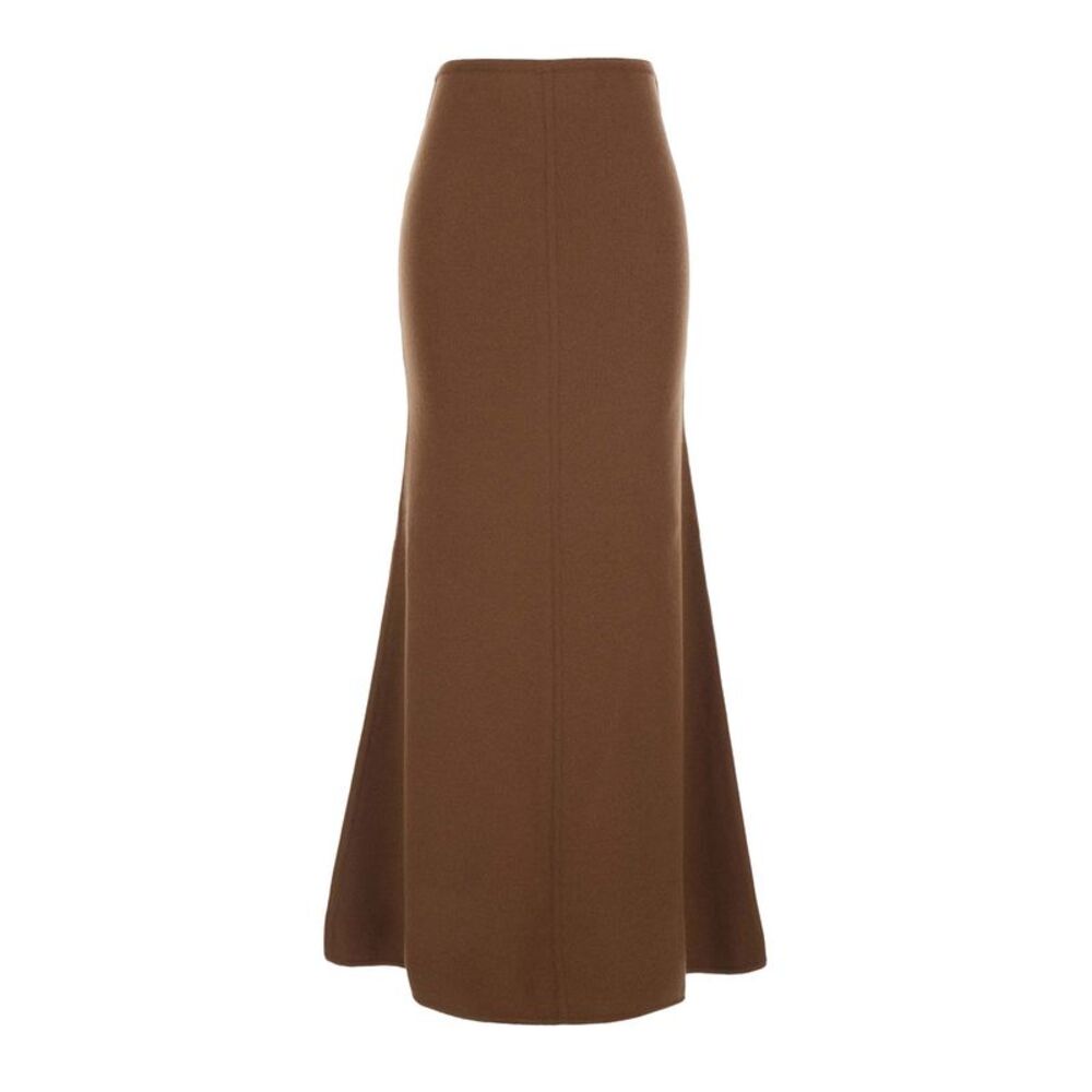 Max Mara Women Mxs Piuma Knit Skirt Midi Skirt In Beige, Women